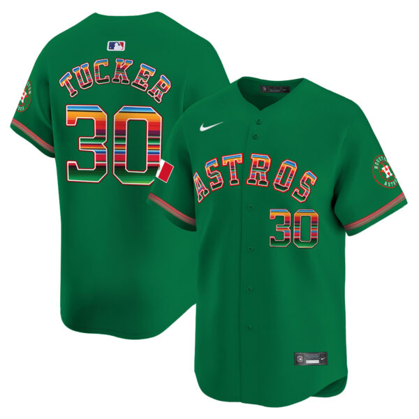 Men's Houston Astros Mexico Vapor Premier Limited Jersey - All Stitched - Image 30