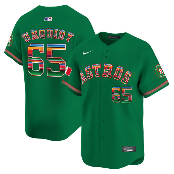 Men's Houston Astros Mexico Vapor Premier Limited Jersey - All Stitched - Image 31