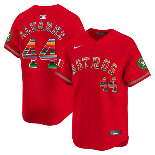 Men's Houston Astros Mexico Vapor Premier Limited Jersey - All Stitched - Image 37
