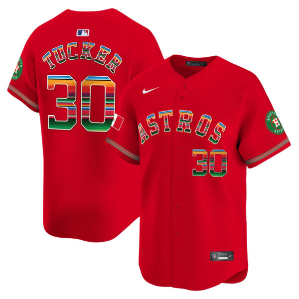 Men's Houston Astros Mexico Vapor Premier Limited Jersey - All Stitched - Image 38