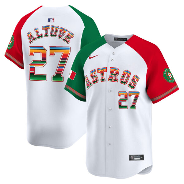 Men's Houston Astros Mexico Vapor Premier Limited Jersey - All Stitched - Image 43