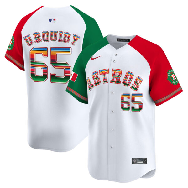 Men's Houston Astros Mexico Vapor Premier Limited Jersey - All Stitched - Image 47