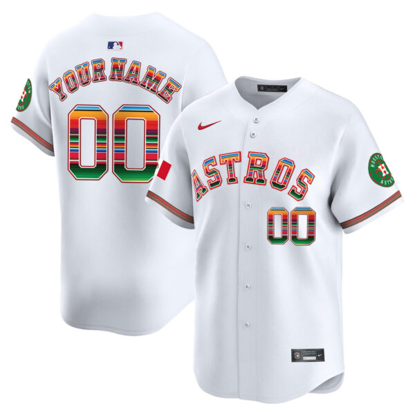 Houston Astros Mexico Vapor Premier Limited Custom Jersey - All Stitched