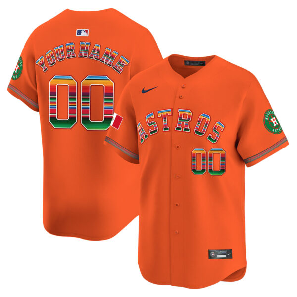 Houston Astros Mexico Vapor Premier Limited Custom Jersey - All Stitched - Image 3
