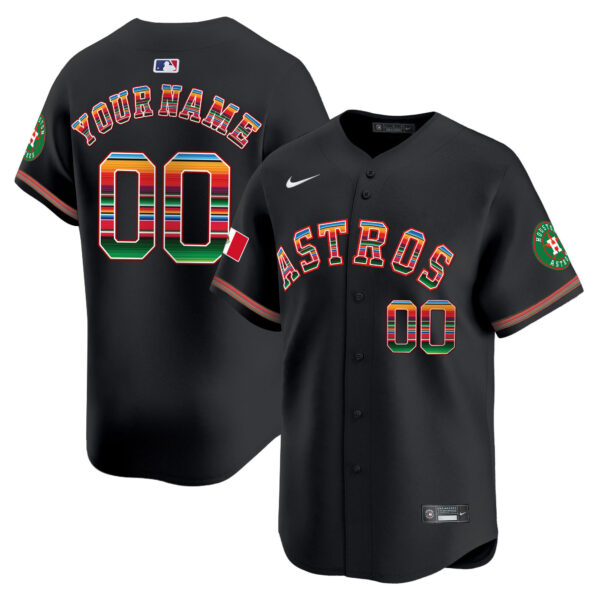 Houston Astros Mexico Vapor Premier Limited Custom Jersey - All Stitched - Image 2