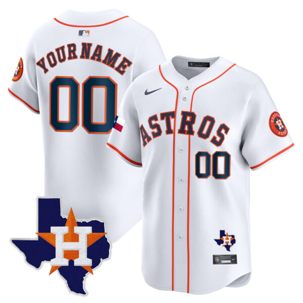 Houston Astros Texas Patch Vapor Premier Limited Custom Jersey - All Stitched - Image 4
