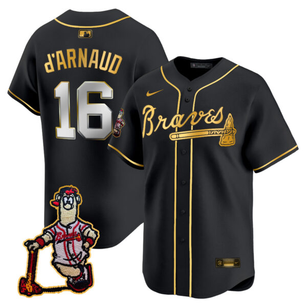 Men's Atlanta Braves Blooper Patch Vapor Premier Limited Jersey - All Stitched - Image 2
