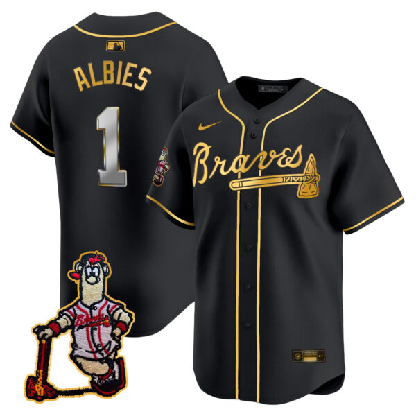Men's Atlanta Braves Blooper Patch Vapor Premier Limited Jersey - All Stitched - Image 6