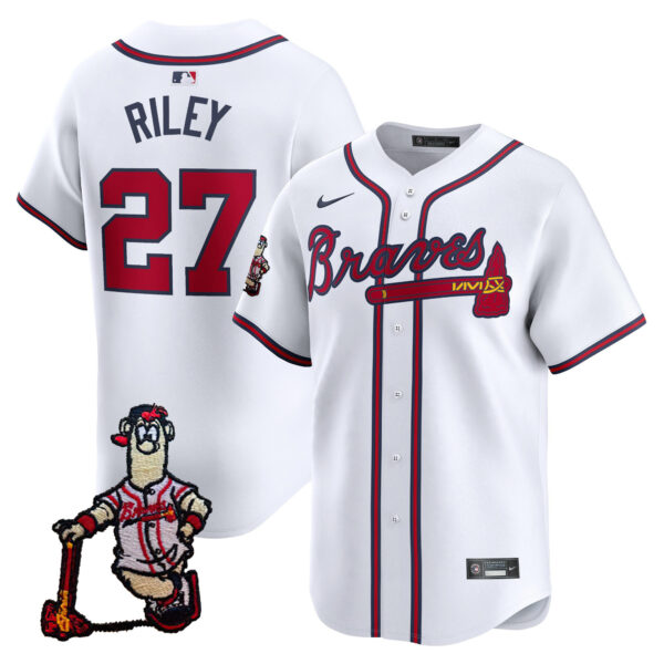 Men's Atlanta Braves Blooper Patch Vapor Premier Limited Jersey - All Stitched - Image 23