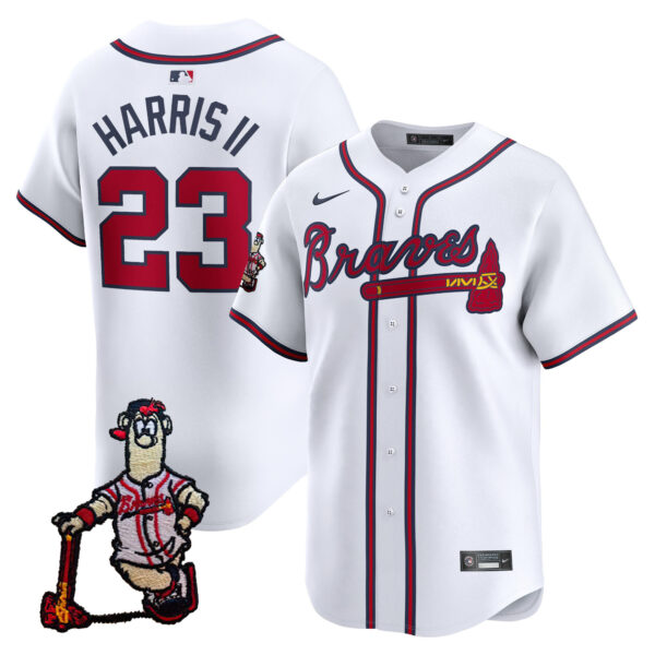 Men's Atlanta Braves Blooper Patch Vapor Premier Limited Jersey - All Stitched - Image 24