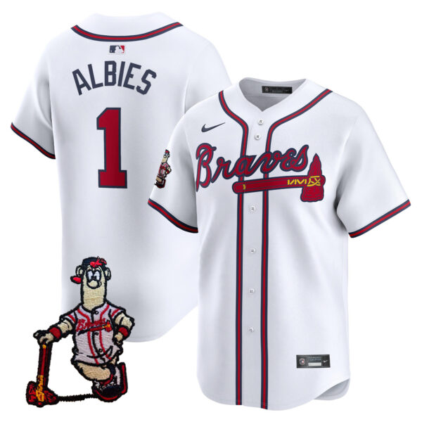 Men's Atlanta Braves Blooper Patch Vapor Premier Limited Jersey - All Stitched - Image 26