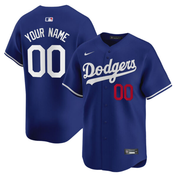 Los Angeles Dodgers Vapor Premier Limited Custom Jersey - All Stitched - Image 2