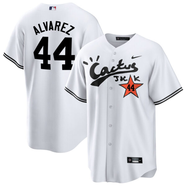 Men's Houston Astros Cactus Jack Cool Base Jersey V2 - Stitched - Image 15