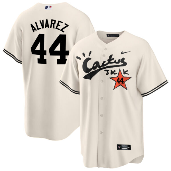 Men's Houston Astros Cactus Jack Cool Base Jersey V2 - Stitched - Image 6