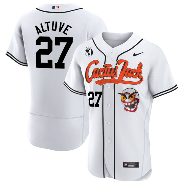 Men's Houston Astros Cactus Jack Flex Base Jersey - Stitched - Image 14