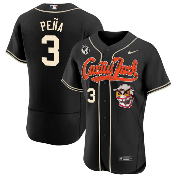 Men's Houston Astros Cactus Jack Flex Base Jersey - Stitched - Image 21