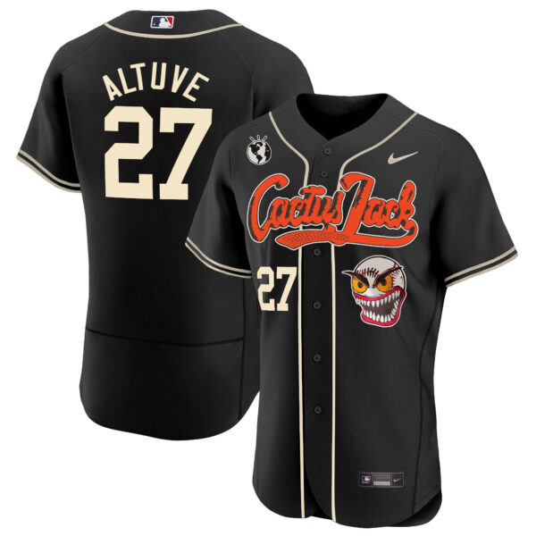 Men's Houston Astros Cactus Jack Flex Base Jersey - Stitched - Image 23