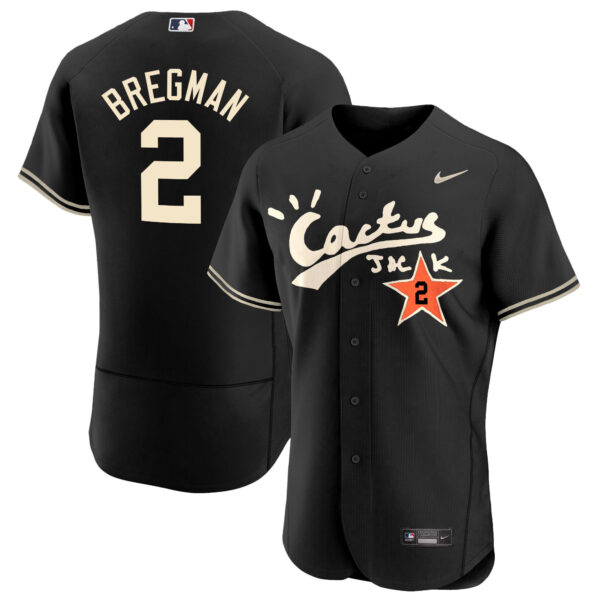Men's Houston Astros Cactus Jack Flex Base Jersey V2 - Stitched - Image 22