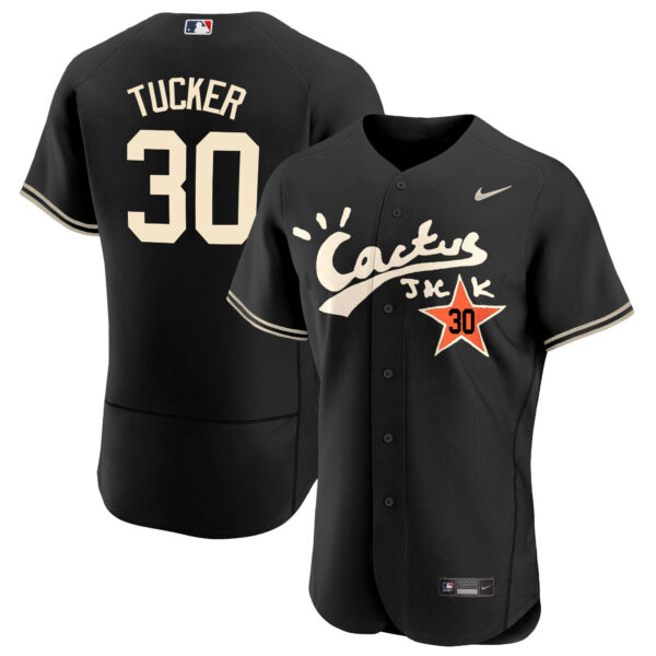 Men's Houston Astros Cactus Jack Flex Base Jersey V2 - Stitched - Image 26