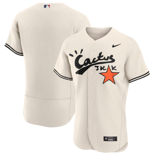 Men's Houston Astros Cactus Jack Flex Base Jersey V2 - Stitched - Image 9
