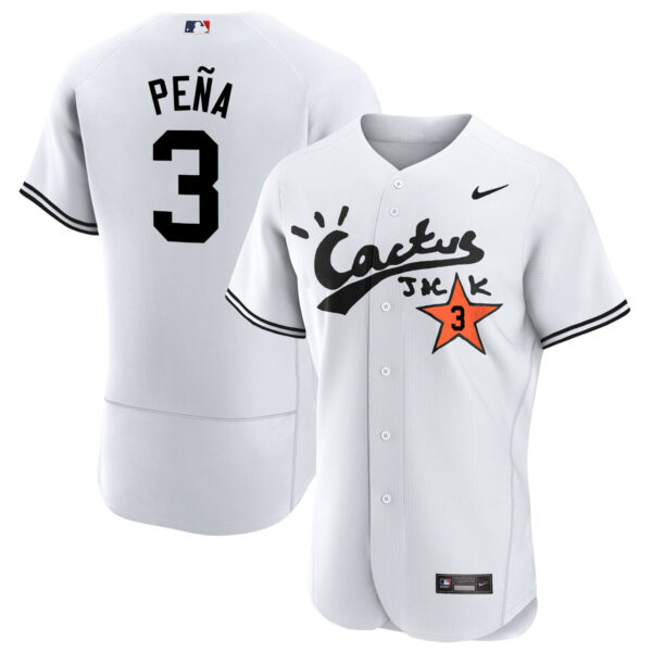 Men's Houston Astros Cactus Jack Flex Base Jersey V2 - Stitched - Image 12