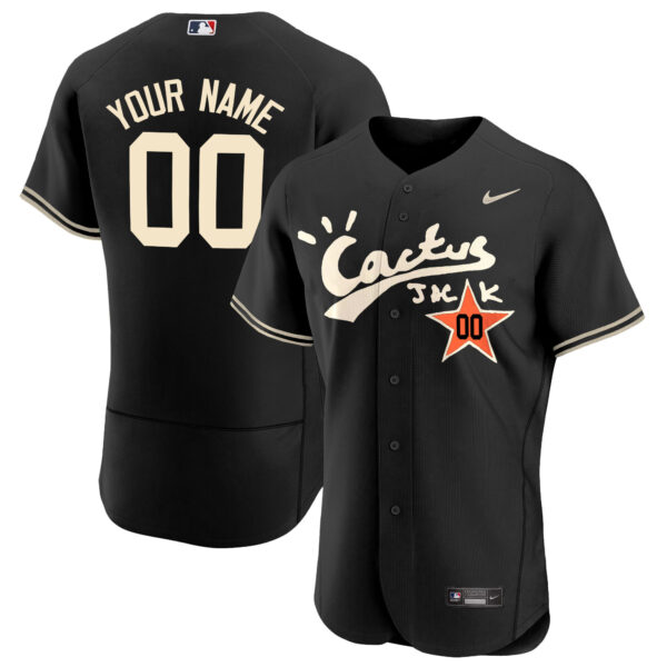 Houston Astros Cactus Jack Flex Base Custom Jersey V2 - Stitched - Image 3