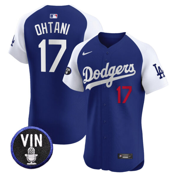 Men's Dodgers Vin Scully Patch Vapor Premier Elite Jersey - All Stitched - Image 31