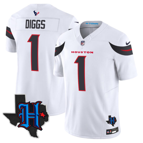 Men's Houston Texans 2024 Texas Patch Vapor Limited Jersey - All Stitched - Image 29