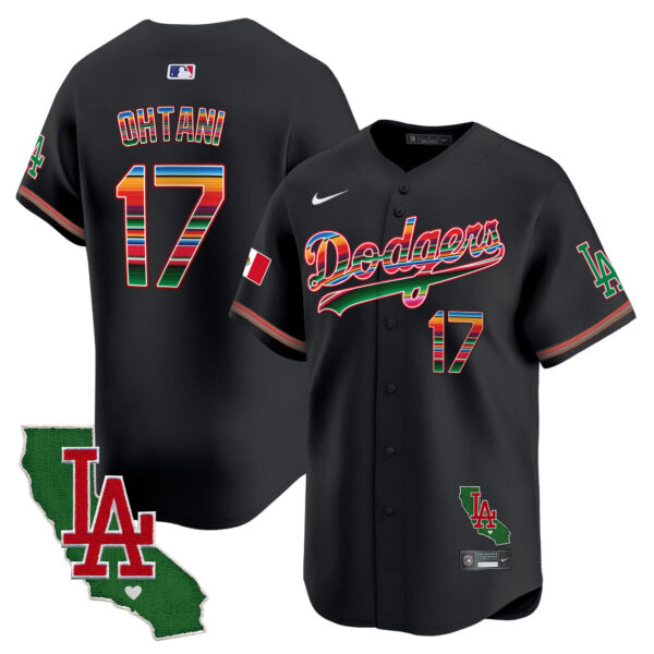 Men's Dodgers Mexico California Patch Vapor Premier Limited Jersey - All Stitched - Image 20