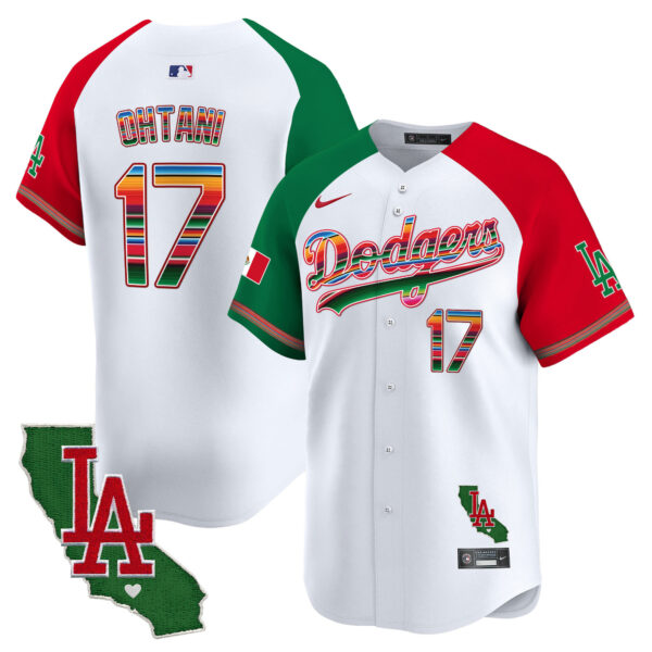 Men's Dodgers Mexico California Patch Vapor Premier Limited Jersey - All Stitched - Image 29