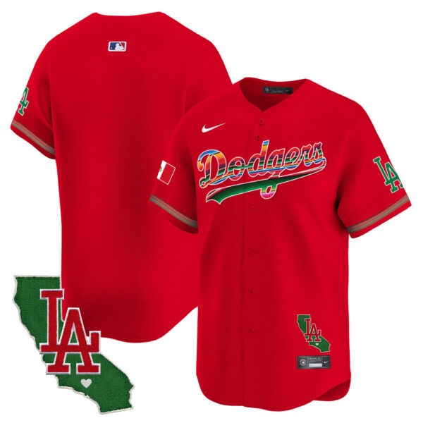 Men's Dodgers Mexico California Patch Vapor Premier Limited Jersey - All Stitched - Image 54
