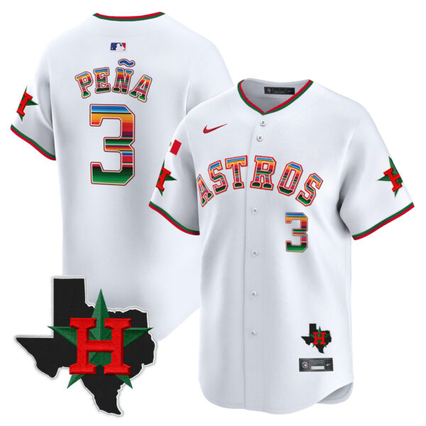 Men's Astros Mexico Texas Patch Vapor Premier Limited Jersey V2 - All Stitched - Image 9