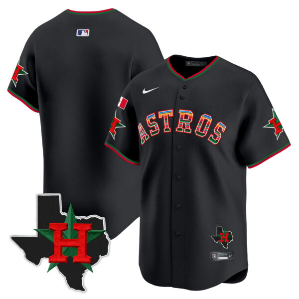 Men's Astros Mexico Texas Patch Vapor Premier Limited Jersey V2 - All Stitched - Image 8