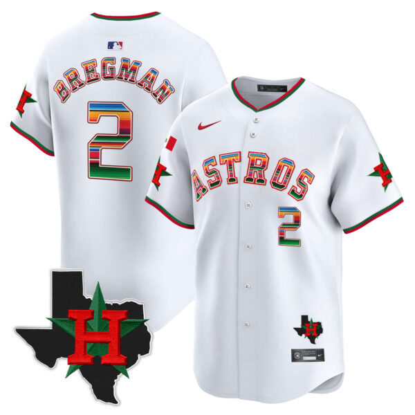 Men's Astros Mexico Texas Patch Vapor Premier Limited Jersey V2 - All Stitched - Image 10