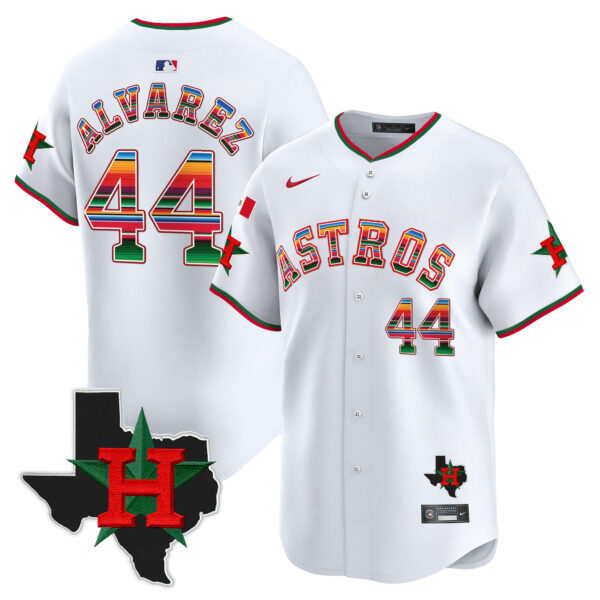 Men's Astros Mexico Texas Patch Vapor Premier Limited Jersey V2 - All Stitched - Image 13