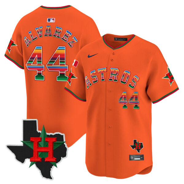 Men's Astros Mexico Texas Patch Vapor Premier Limited Jersey V2 - All Stitched - Image 21
