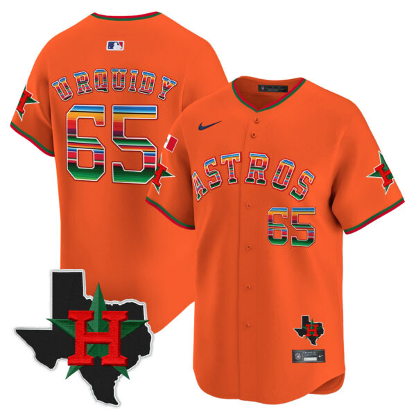 Men's Astros Mexico Texas Patch Vapor Premier Limited Jersey V2 - All Stitched - Image 23