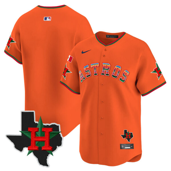 Men's Astros Mexico Texas Patch Vapor Premier Limited Jersey V2 - All Stitched - Image 24