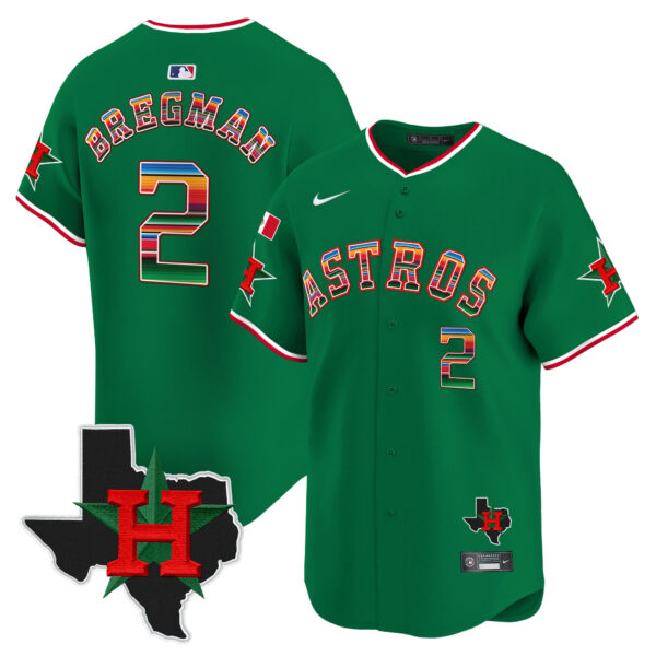 Men's Astros Mexico Texas Patch Vapor Premier Limited Jersey V2 - All Stitched - Image 26