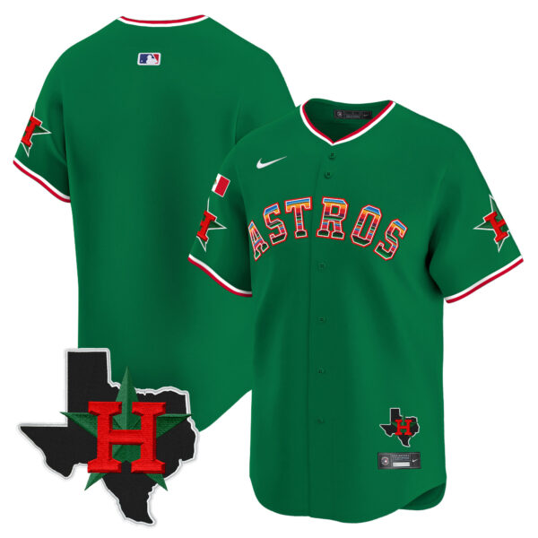 Men's Astros Mexico Texas Patch Vapor Premier Limited Jersey V2 - All Stitched - Image 32