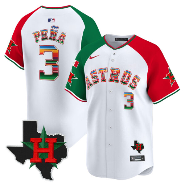 Men's Astros Mexico Texas Patch Vapor Premier Limited Jersey V2 - All Stitched - Image 41