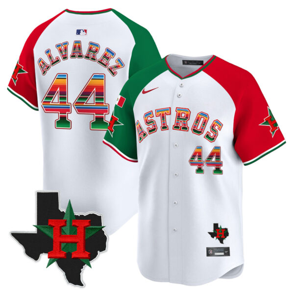 Men's Astros Mexico Texas Patch Vapor Premier Limited Jersey V2 - All Stitched - Image 45