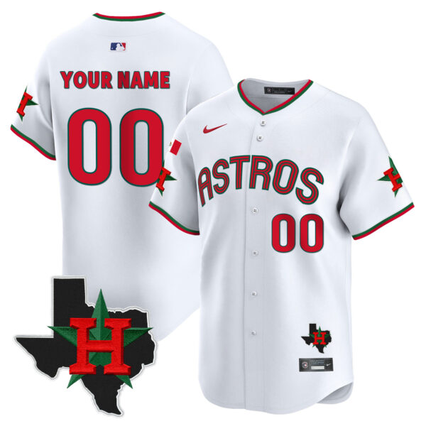 Astros Mexico Texas Patch Vapor Premier Limited Custom Jersey V3 - All Stitched - Image 2