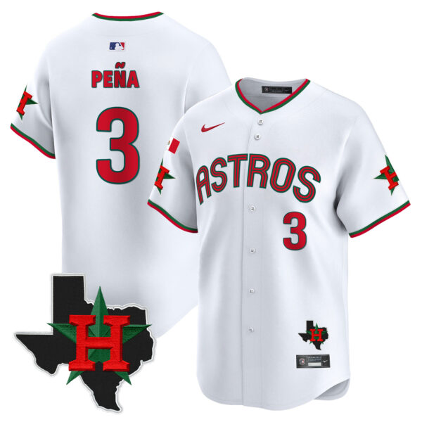 Men's Astros Mexico Texas Patch Vapor Premier Limited Jersey V3 - All Stitched - Image 9