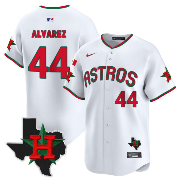 Men's Astros Mexico Texas Patch Vapor Premier Limited Jersey V3 - All Stitched - Image 13