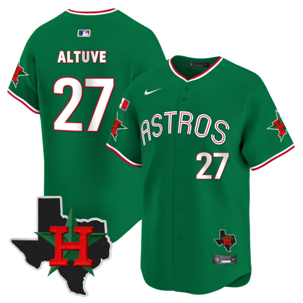 Men's Astros Mexico Texas Patch Vapor Premier Limited Jersey V3 - All Stitched - Image 27