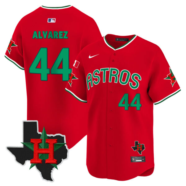 Men's Astros Mexico Texas Patch Vapor Premier Limited Jersey V3 - All Stitched - Image 37