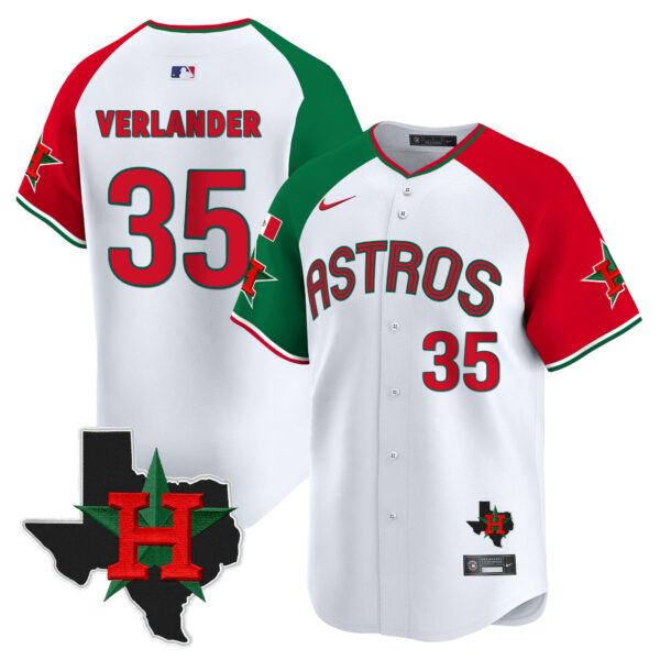 Men's Astros Mexico Texas Patch Vapor Premier Limited Jersey V3 - All Stitched - Image 44
