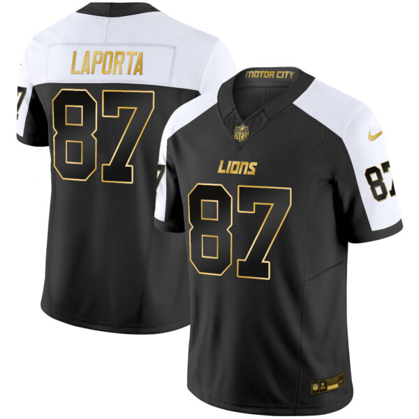 Men's Detroit Lions 2024 Gold Vapor Limited Jersey - All Stitched - Image 6
