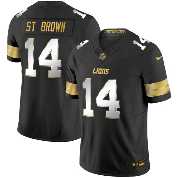 Men's Detroit Lions 2024 Gold Vapor Limited Jersey - All Stitched - Image 10